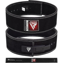 Пояс для тяжелой атлетики RDX 4 Pro Liver Buckle кожаный Black Plus XL