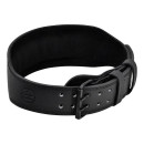 Пояс для важкої атлетики RDX 4 шкіряний Full Black M
