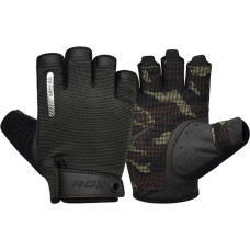 Рукавички для фітнесу RDX T2 Half Brown M