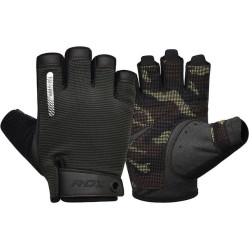 Перчатки для фитнеса RDX T2 Half Brown M