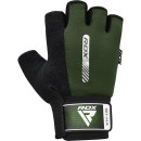 Рукавички для фітнесу RDX W1 Half Army Green L