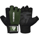 Рукавички для фітнесу RDX W1 Half Army Green L