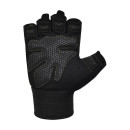 Рукавички для фітнесу RDX W1 Half Black Plus M