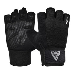 Перчатки для фитнеса RDX W1 Half Black Plus XL