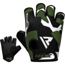 Перчатки для фитнеса RDX F6 Sumblimation Black/Green L