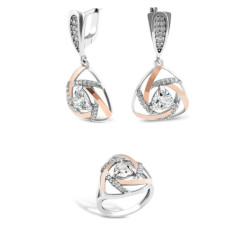 Комплект из серебра с позолотой Svitozar 804.