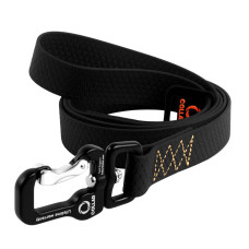 Повідець водовідштовхуючий Collar Evolutor Waterproof, Ширина 25 мм, Довжина 210 см, Чорний, Міцний повідець