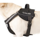 Шлейка для собак Collar Police №4 (В:75-100см) з ліхтариком Червона шлея для собак, Нейлонова шлейка для собак