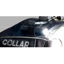 Шлейка для собак Collar Police No1 (В:35-45 см) з ліхтариком Червона шлея для собак, Нейлонова шлейка для собак