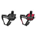 Шлейка для собак Collar Police No1 (В:35-45 см) з ліхтариком Червона шлея для собак, Нейлонова шлейка для собак