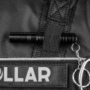 Шлейка для собак Collar Police No1 (В:35-45 см) з ліхтариком Червона шлея для собак, Нейлонова шлейка для собак