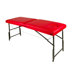 Автоматична складна кушетка для масажу 190х70 см з регулюванням висоти, масажний стіл, червоний !!!