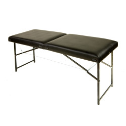 Автоматична косметологічна кушетка 190х70 см, м'яка 6 см, Складаний масажний стіл, чорний !!!