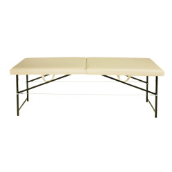 Косметологічна кушетка 180х60см, Масажна кушетка складна переносна, Складаний масажний стіл Молочний !!!