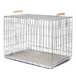 Клітка для собак складна Вольєри та клітки для собак Клітка переноска для собак металева (110х72х83 см)