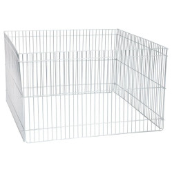 Манеж для собак складаний компактний, Модульний металевий вольєр 100х60см Металева клітка для тварин