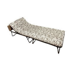 Раскладушка ортопедическая раскладная кровать на ламелях с матрасом Венеция Люкс