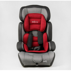 Детское автокресло JOY 9-36 кг Grey/Red, Кресло в авто для детей универсальное от 1 до 12 лет