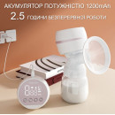 Молоковідсмоктувач електричний двофазний з пляшечкою  2 в 1,  Lacto S3