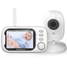 Видеоняня Baby Monitor ABM600 3.5 с монитором, датчиком звука, ночное видение, видеозапись