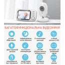 Видеоняня Baby Monitor ABM600 3.5 с монитором, датчиком звука, ночное видение, видеозапись