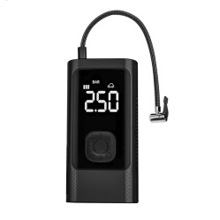 Портативный автомобильный компрессор CZX-11 беспроводной с дисплеем манометром фонариком Type-C