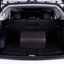 Автомобільний органайзер ZWX-002 Black-Red компактний місткий два відділи для зберігання на липучці з ручкою 40*30*30 см