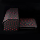 Автомобильный органайзер XY0-52 Black-Red компактный вместительный два отдела для хранения на магнитах с ручкой  40*31*29 см