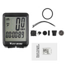 Велокомпьютер West Biking 0702054 с подсветкой White Беспроводной