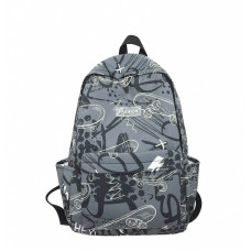 Рюкзак подростковый 8055228 с брелком 20L школьный White
