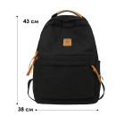 Рюкзак підлітковий 81227 з кишенею для ноутбука 20L Black