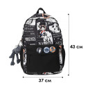 Рюкзак подростковый 83124 с аниме 20L Black