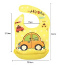 Слюнявчик з кишенею на кнопках "Taxi" жовтий