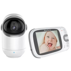 Відеоняня Baby Monitor VB802 з поворотною камерою, радіоняня з монітором та нічним баченням