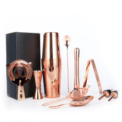 Подарочный набор для бара KM-TZS1 11 предметов барный инвентарь из нержавеющей стали Copper