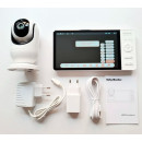 Видеоняня Baby Monitor BM70 с 7-дюймовым IPS экраном и аккумулятором 5000 mAh и ночным видением