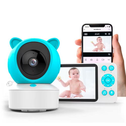 Розумна Wi-Fi відеоняня з підтримкою застосунку Tuya Smart і функцією VOX