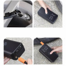 Портативний автомобільний компресор HELLOLEIBOO CQB-008-04 бездротовий з дисплеєм ліхтариком Type-C