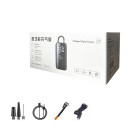 Портативний автомобільний компресор HELLOLEIBOO CQB-008-04 бездротовий з дисплеєм ліхтариком Type-C