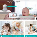 Відеоняня Baby Monitor 5" – двосторонній зв’язок, 360° огляд, режим VOX, автономна батарея 5000 мА·год
