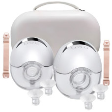 Молоковідсмоктувач електричний подвійний бездротовий MY-375, ультратихий і портативний, вільні руки, 210мл