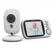 Відеоняня Baby Monitor ABM600 3.5 з монітором, датчиком звуку, нічне бачення, термометр