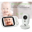 Відеоняня Baby Monitor ABM600 3.5 з монітором, датчиком звуку, нічне бачення, термометр